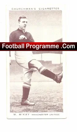 Churchmans Football Cigarette Card W M’Kay Manchester United 1930s