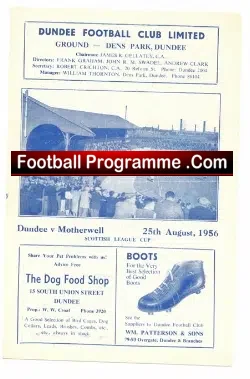 Dundee v Motherwell 1956