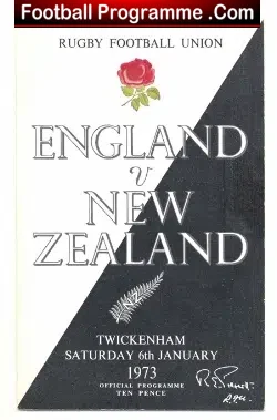 England Rugby v New Zealand 1973