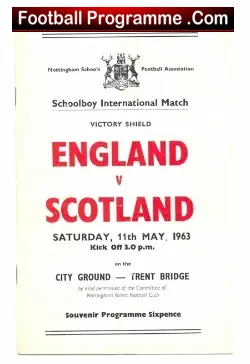 England v Scotland 1963 – School Boys at Trent Bridge – E Gray