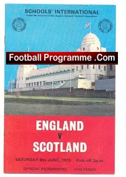 England v Scotland 1973 – Schoolboys – Curbishley