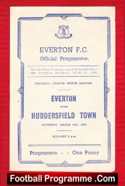 Everton v Huddersfield Town 1946 – 1940s