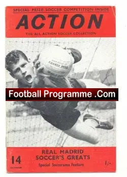 Football Action Monthly Magaine 1964 - Soccerama Real Madrid - football memorabilia