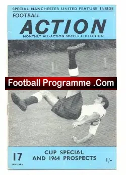 Football Action Monthly Magaine 1964 - Man Utd - football memorabilia