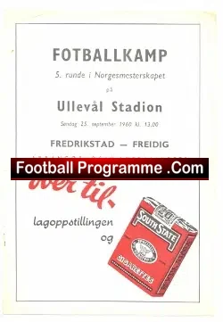 Fredrikstad v Freidig 1960