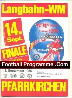 Germany Speedway Programme 1986 – Pfarrkirchen