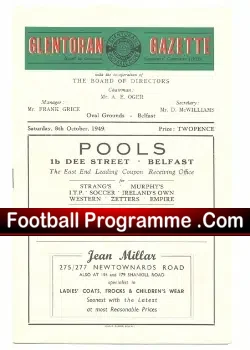 Glentoran v Ards 1949 – 1940s Irish Football Programmes