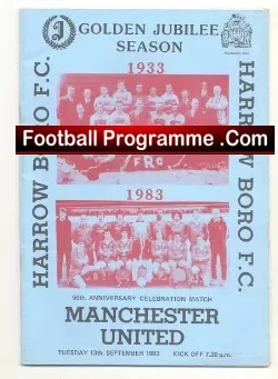 Harrow Borough v Manchester United 1983 – Anniversary Match