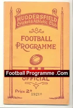 Huddersfield Rugby v Bramley 1939 – Very Old Rugby Programme
