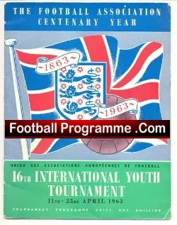 International Youth Tournament 1963 – Wembley 63