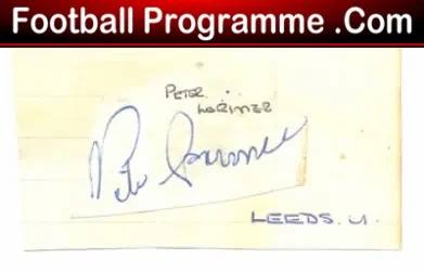 Leeds United Peter Lorimer Autograph early 1960's - football programme
