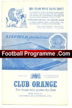 Linfield v Portadown 1959