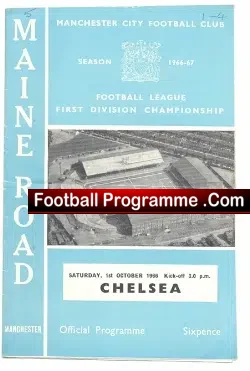 Manchester City v Chelsea 1966 - football programme