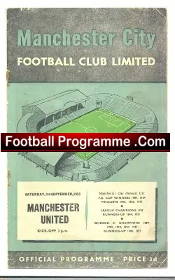 Manchester City v Manchester United 1955