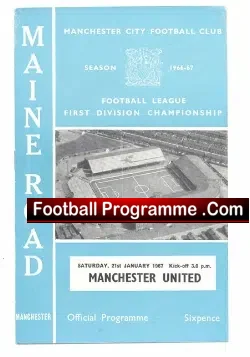 Manchester City v Manchester United 1967