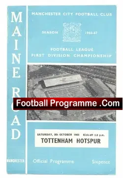Manchester City v Tottenham 1966