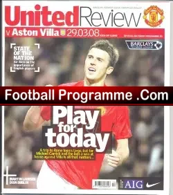 Manchester United v Aston Villa 2008