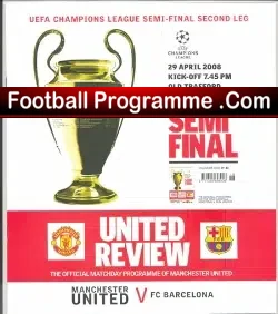 Manchester United v Barcelona 2008 – European Cup Semi Final