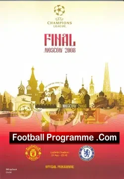 Manchester United v Chelsea 2008 European Cup Final Russia Pack