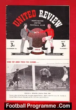 Manchester United v Huddersfield Town 1949 – Man Utd 40s