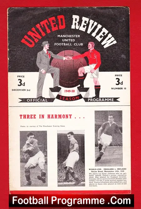 Manchester United v Newcastle United 1949 – Ray Wood Babes Debut