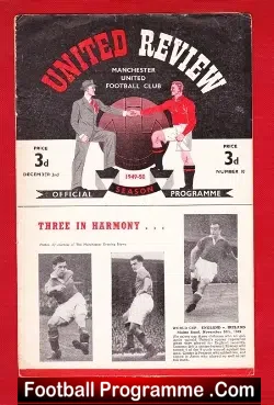 Manchester United v Newcastle United 1949 – Ray Wood Babes Debut