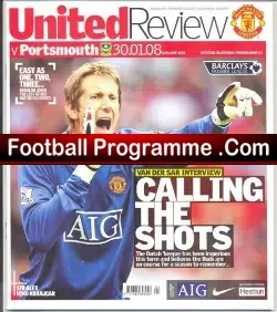 Manchester United v Portsmouth 2008