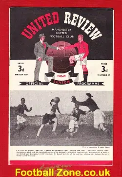 Manchester United v Stoke City 1949 – 1940s Man Utd