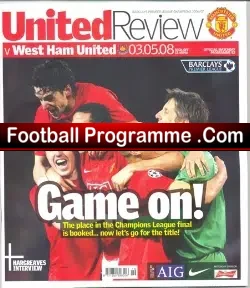 Manchester United v West Ham United 2008