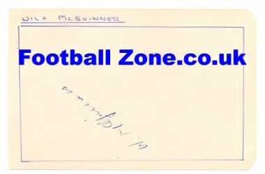 Manchester United Wilf McGuinness Football Signed 1960’s +