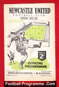 Newcastle United v Blackpool 1949