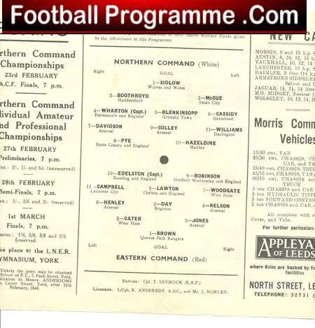 Newcastle United v Darlington 1945