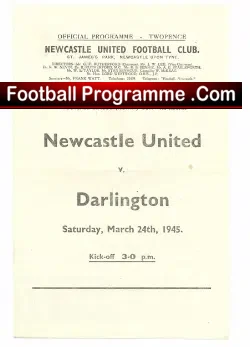Newcastle United v Darlington 1945