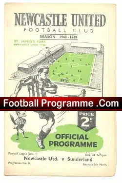 Newcastle United v Sunderland 1949