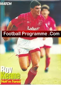 Nottingham Forest Roy Keane Autograph Man Utd
