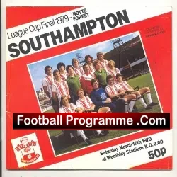 Nottingham Forest v Southampton 1979 – League Cup Final Signed