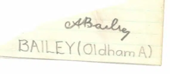 Oldham Athletic Arthur Bailey Old Football Autograph 1930's - football programme