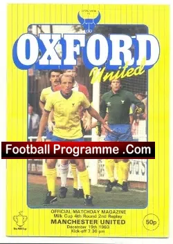 Oxford United v Manchester United 1983 – League Cup Replay