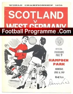 Scotland v Germany 1969 – SIGNED by Denis Law