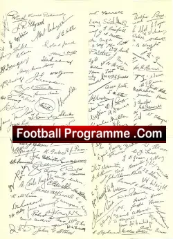 Sheffield Wednesday 1950's Autograph Sheets - football memorabilia