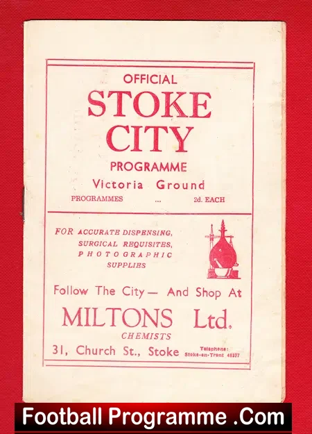Stoke City v Aston Villa 1946 – 1940s