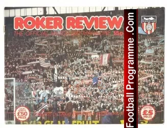 Sunderland v Manchester United 1976 - League Cup Replay - football programme