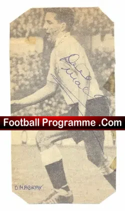Tottenham Spurs Dave Mackay  Autograph early 1960’s
