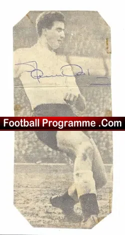 Tottenham Spurs Maurice Norman Autographed Old Footballer