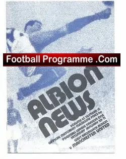 West Bromwich Albion v Manchester United 1971 – 29th