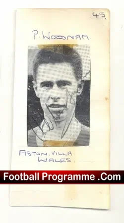 West Ham United Phil Woosnam Autograph early 1960’s + Wales