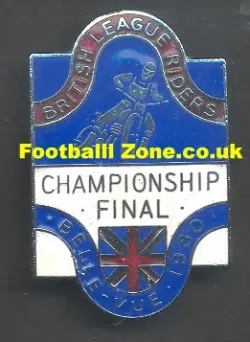 Belle Vue Aces Speedway Badge 1980 Championship Final
