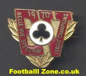Belle Vue Aces Speedway Badge 1970 League Champions