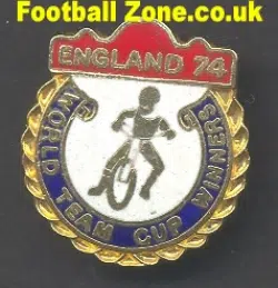 England World Team Cup Speedway Badge 1974