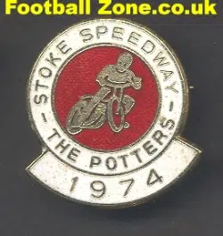 Stoke Speedway Badge 1974